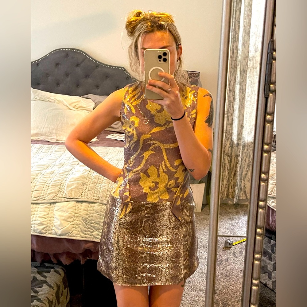 Custo Barcelona sequin mini dress